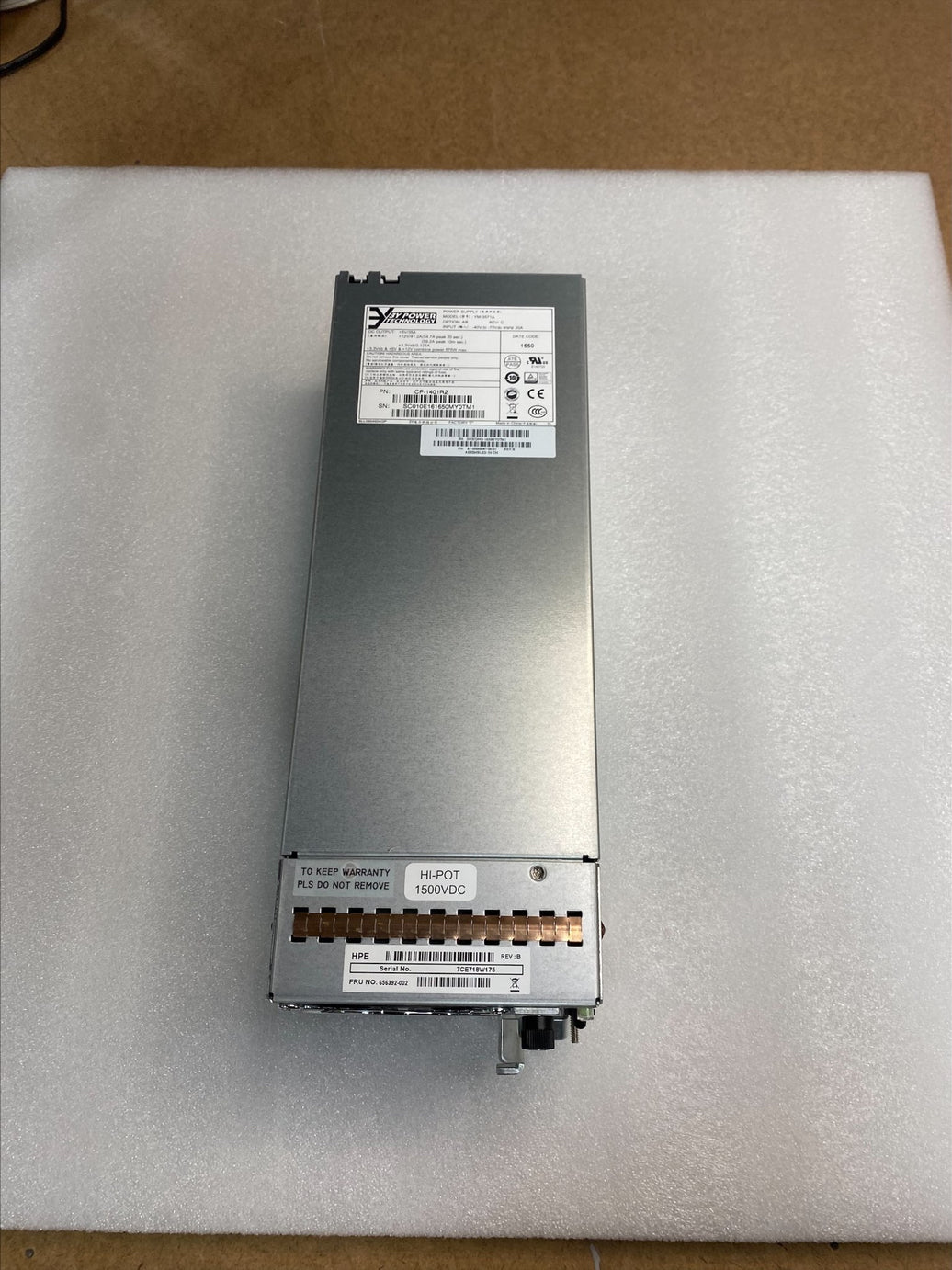 HPE MSA/P2000 2250 Watt DC Power Supply  656392-002