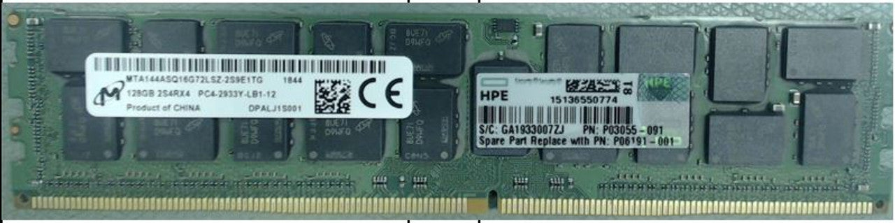 P00928-B21 HPE 128GB (1x128GB) Octal Rank x4 DDR4-2933 CAS-24-21-21