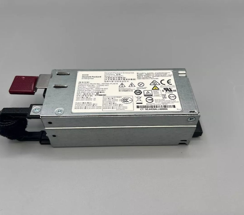 775595-B21 775593-201 HPE 900W Standard AC 240V DC PS Hot Pluggable