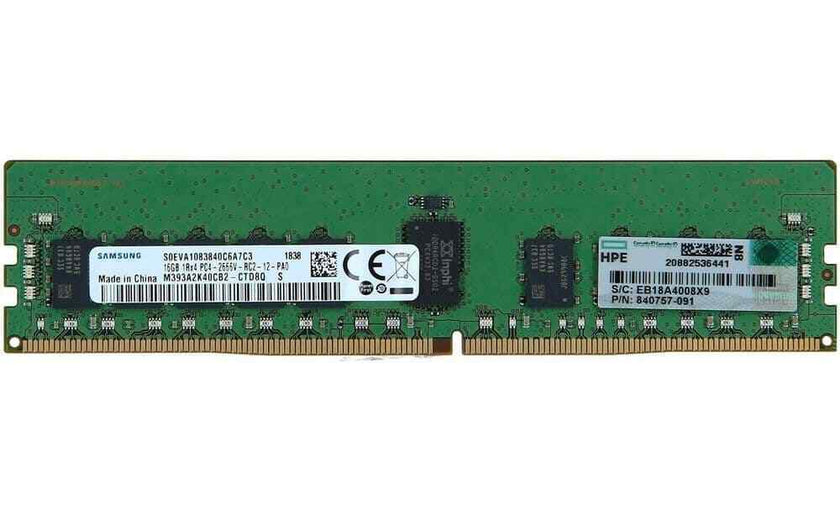 815098-B21 HPE 16GB (1x16GB) Single Rank x4 DDR4-2666 CAS-19-19-19 Registered Smart Memory Kit