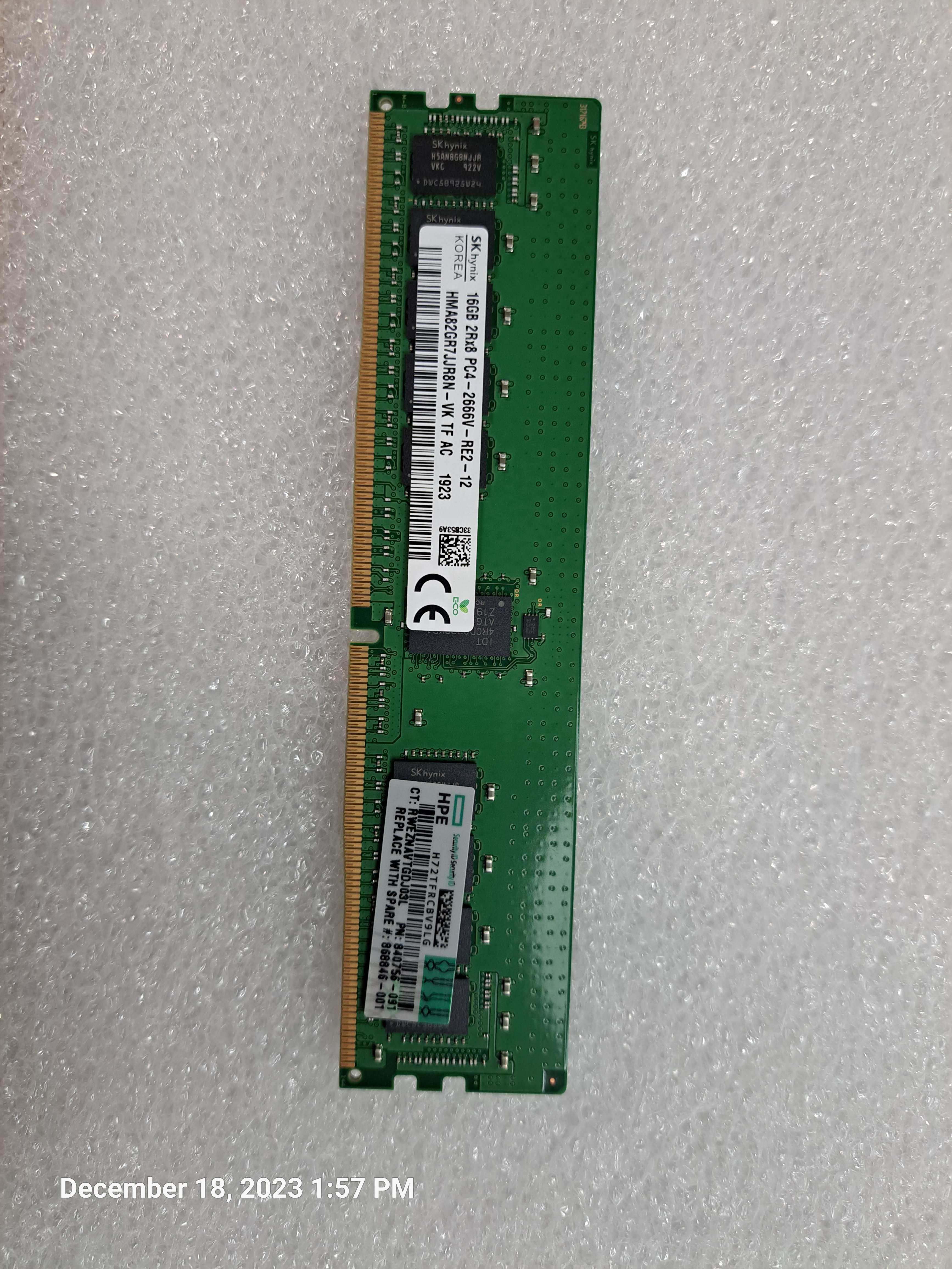 840756-091 HPE 16GB 2Rx8 PC4-2666V DDR4-2666 – Elantech IT