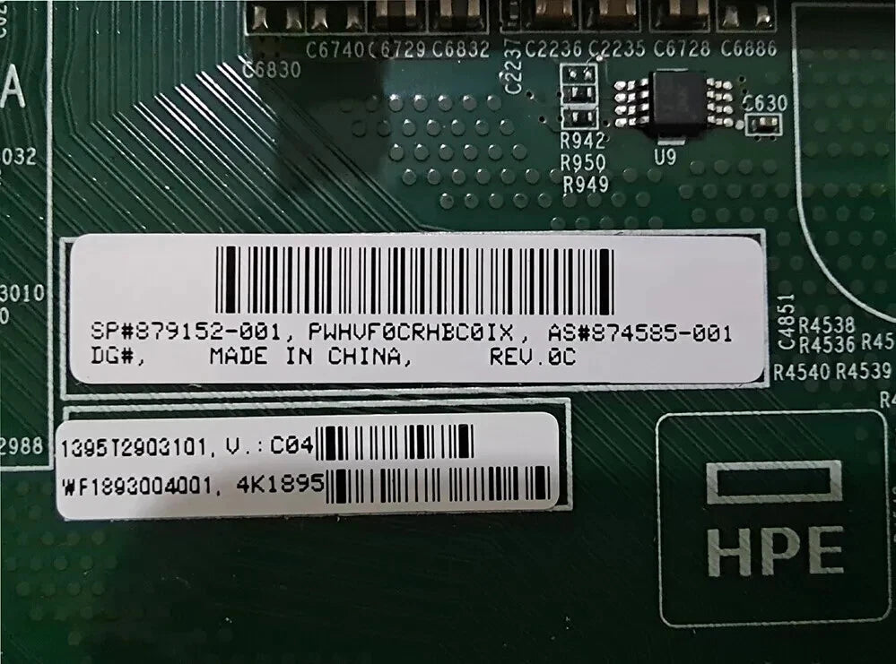 879152-001 HPE ML350 G10 Systemboard 874585-001