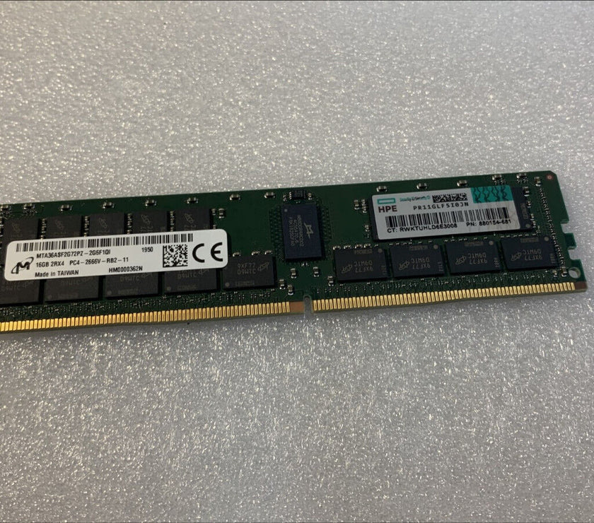 880154-681 HPE 16GB 1Rx4 PC4-2666V-R memory