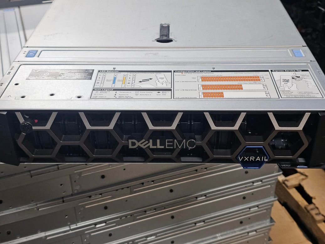 Dell EMC VxRail P570F 24-SFF Cto  2x 6152 2.GHz 22 cores  2x 2000w psu  full fan kit