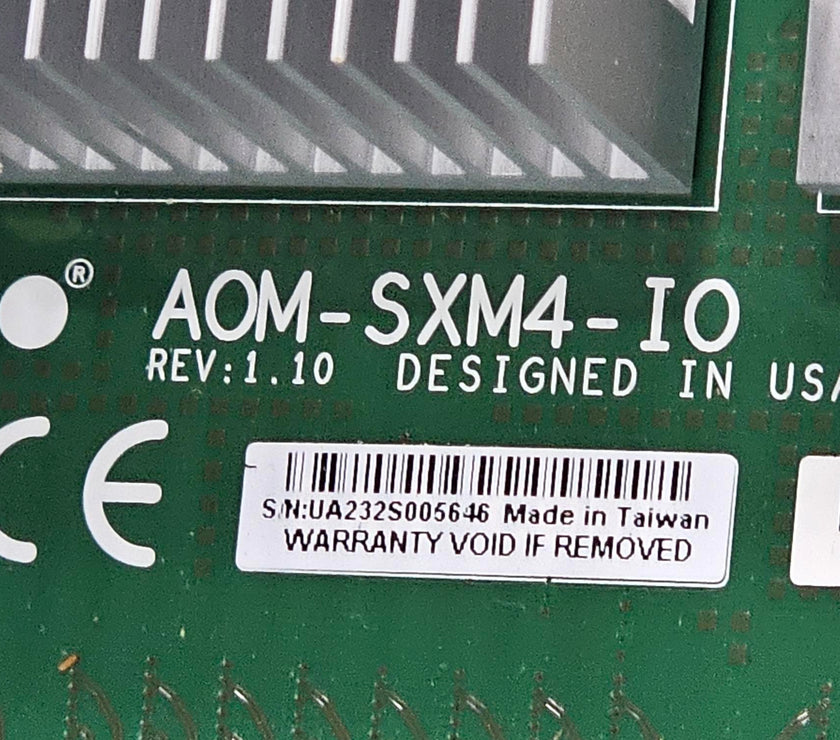 Supermicro AOM-SXM4-IO PCIE Gen4 switch board for 4U 8 SXM4 GPU system