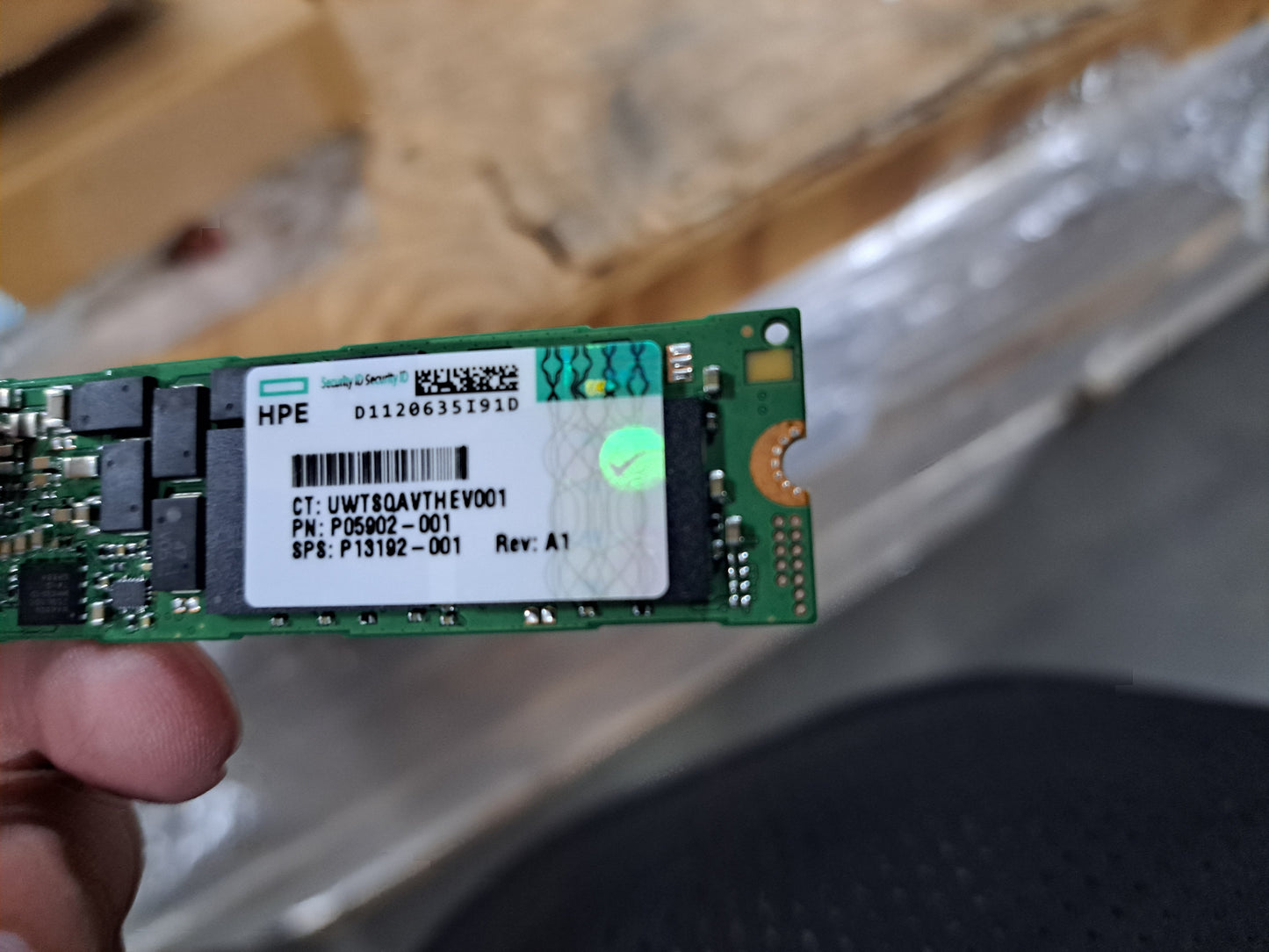 HPE edgeline 3.84tb nvme X4 lane MIXED USE M.2 22110 ssd P05900-B21 P13192-001