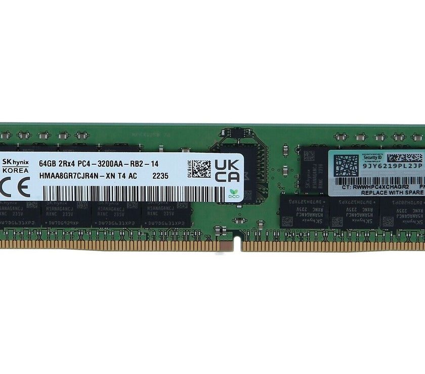 P06035-B21 HPE 64gb 1x64gb Dual Rank x4 ddr4-3200 Cas-22-22-22