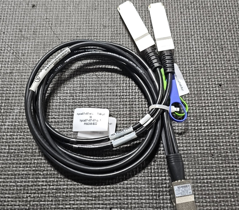 P06248-B22 HPE Infiniband HDR/Ethernet 200GB QSFP56 TO 2XQSFP56 1.5M Splitter