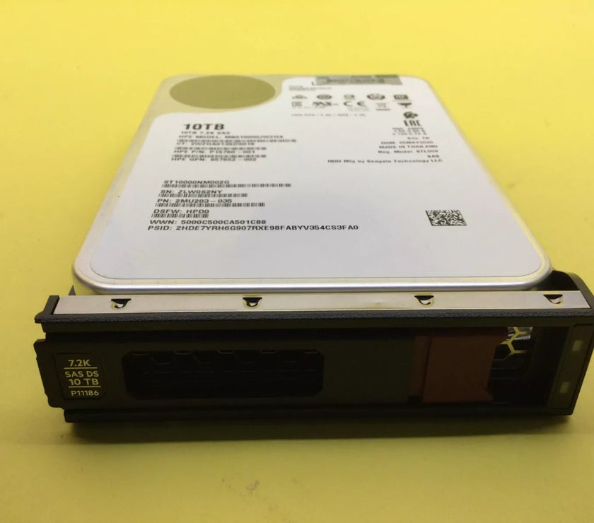 P09149-B21 P11186-001 HPE 10TB 7200rpm SAS 12gbps LFF 3.5 Lp Helium 512e HD