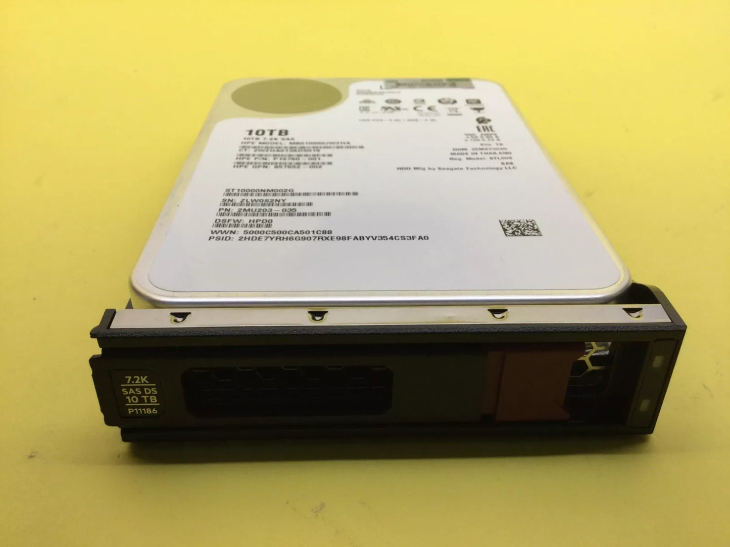 P09149-B21 P11186-001 HPE 10TB 7200rpm SAS 12gbps LFF 3.5 Lp Helium 512e HD