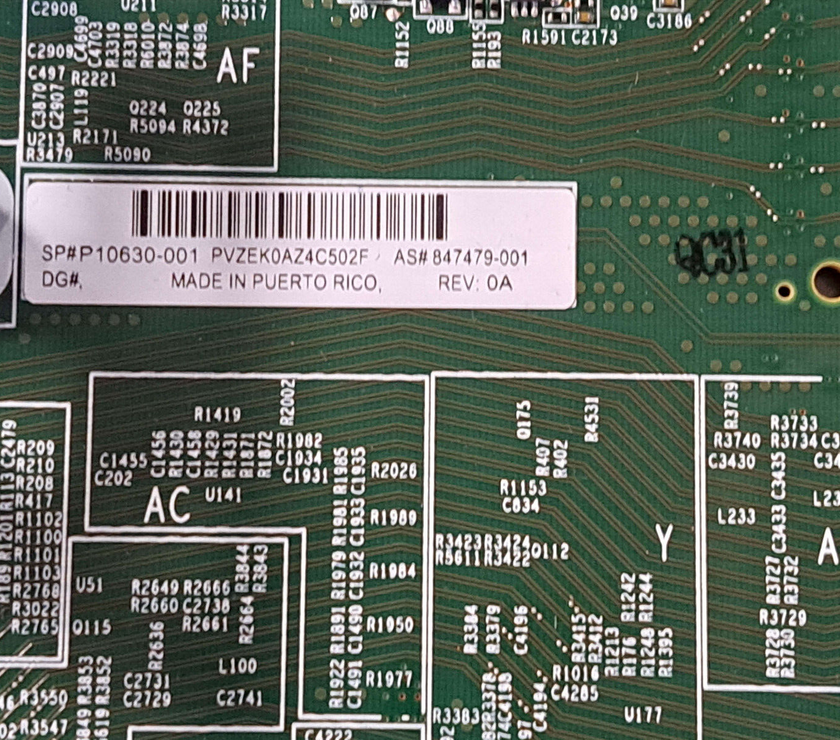 P10630-001 HPE DL360 Gen10 System Board