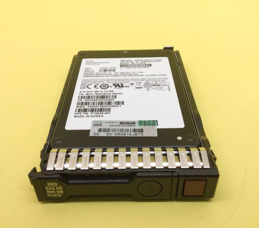 P20838-001  Hpe 800gb sas 12g mixed use sff sc pm1645a ssd P19913-B21