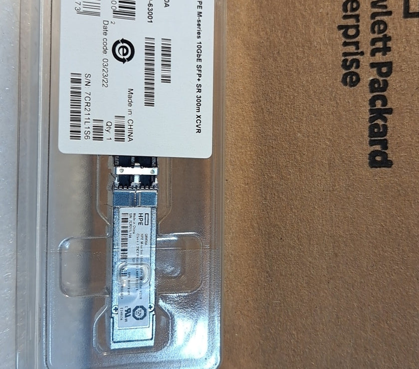 Q6M30A HP 10GbE SFP+ SR MM 300m Transceiver 880972-001