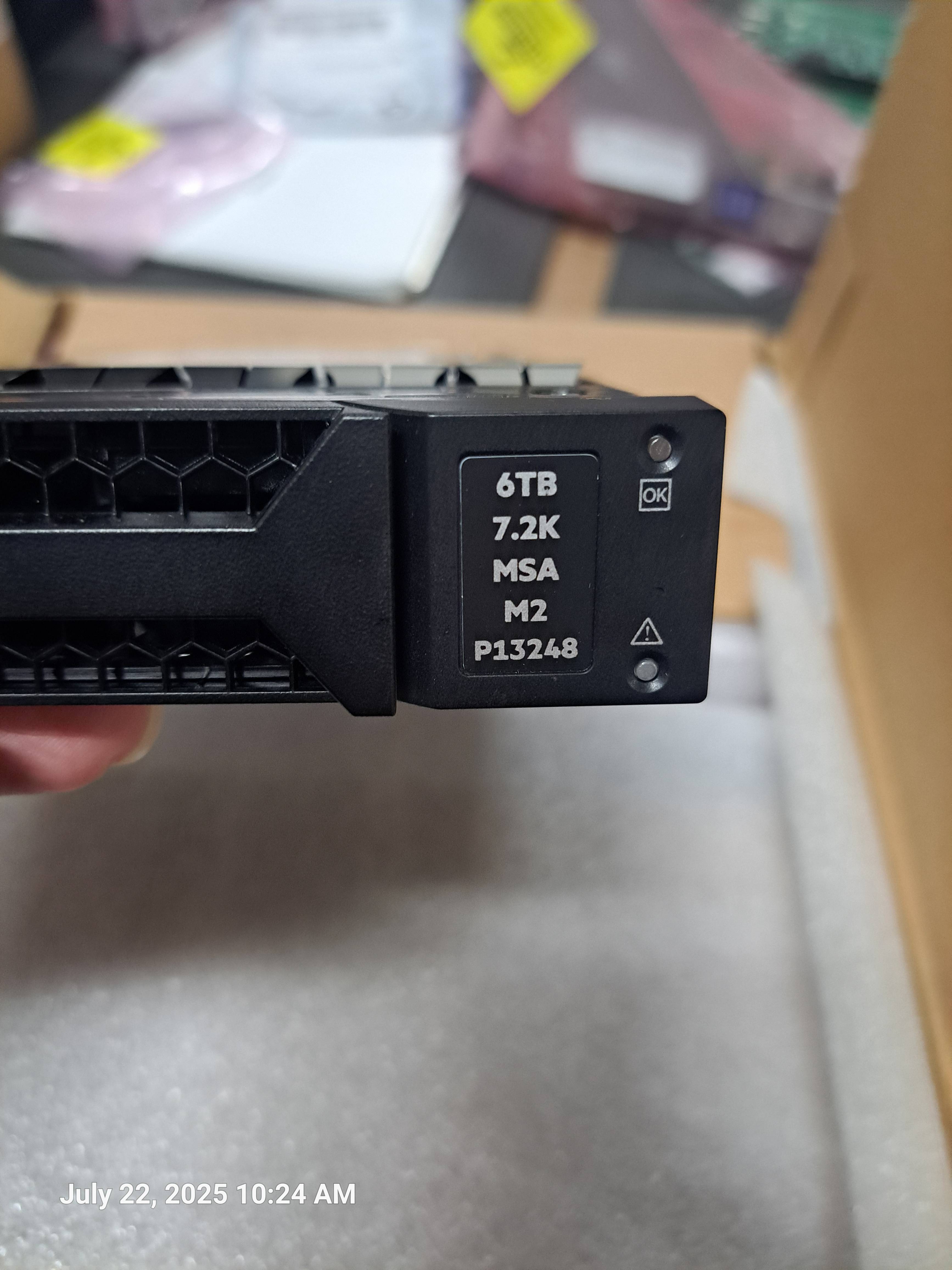 R0Q58A P13248-001 HPE MSA 6TB SAS 12G MIDLINE 7.2K LFF (3.5IN) M2