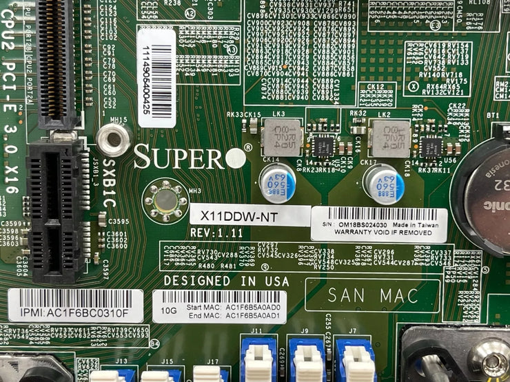 SuperMicro X11DDW-NT SYSTEM BOARD | SERVER