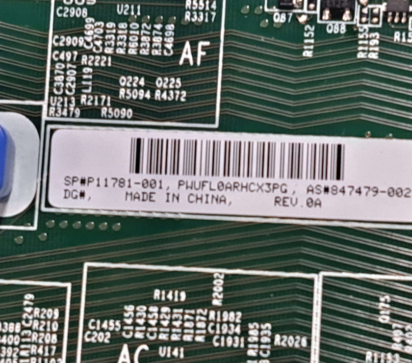 P11781-001 HPE Proliant DL360 Gen10 system board