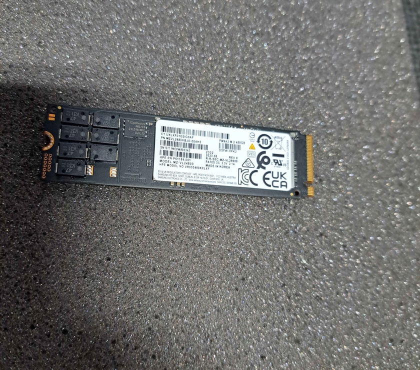 p64718-001 SPS-DRV SSD 480GB NVMe RI M.2 SPL genuine hpe